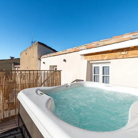 דירה Le 11 Jacuzzi Avec Terrasses Clim Netflix Parking קרקסון